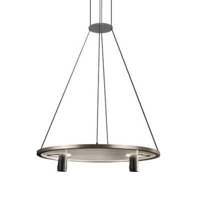 آویز گرد مشکی کروم ریموتی سه حالته دیمردار120وات